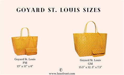 wie viel kostet eine goyard tote bag|goyard pm bag size.